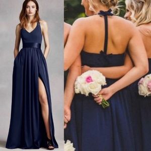 WHITE by Vera Wang Halter Gown (NWT)